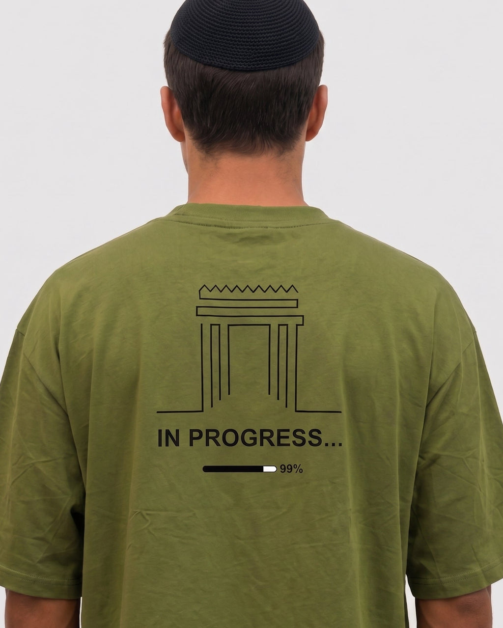 IN PROGRESS. Tzitzit T-Shirt — Army Green