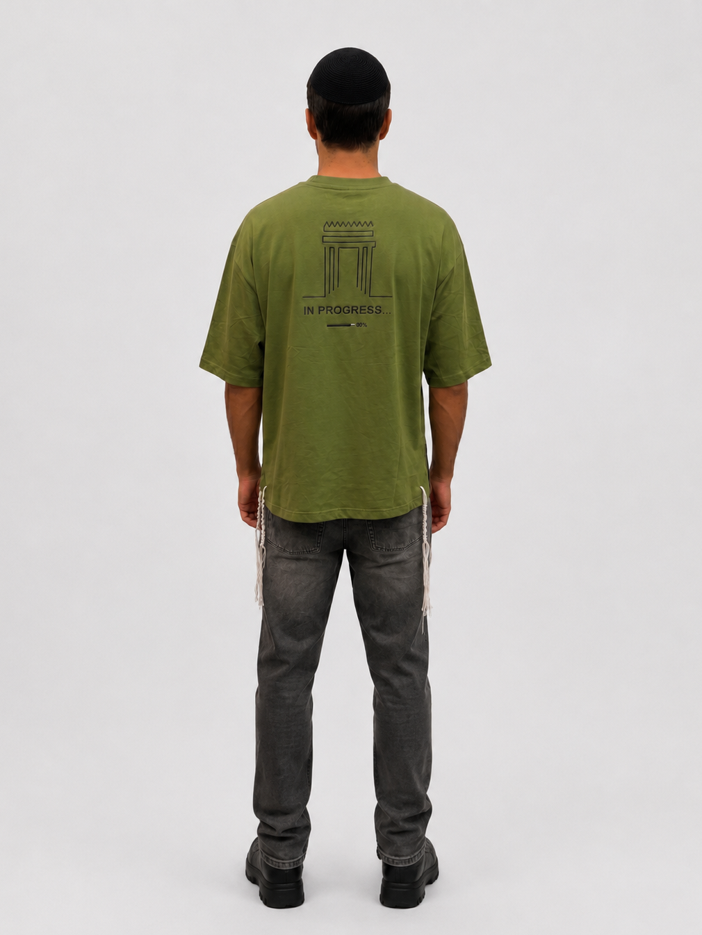 IN PROGRESS. Tzitzit T-Shirt — Army Green