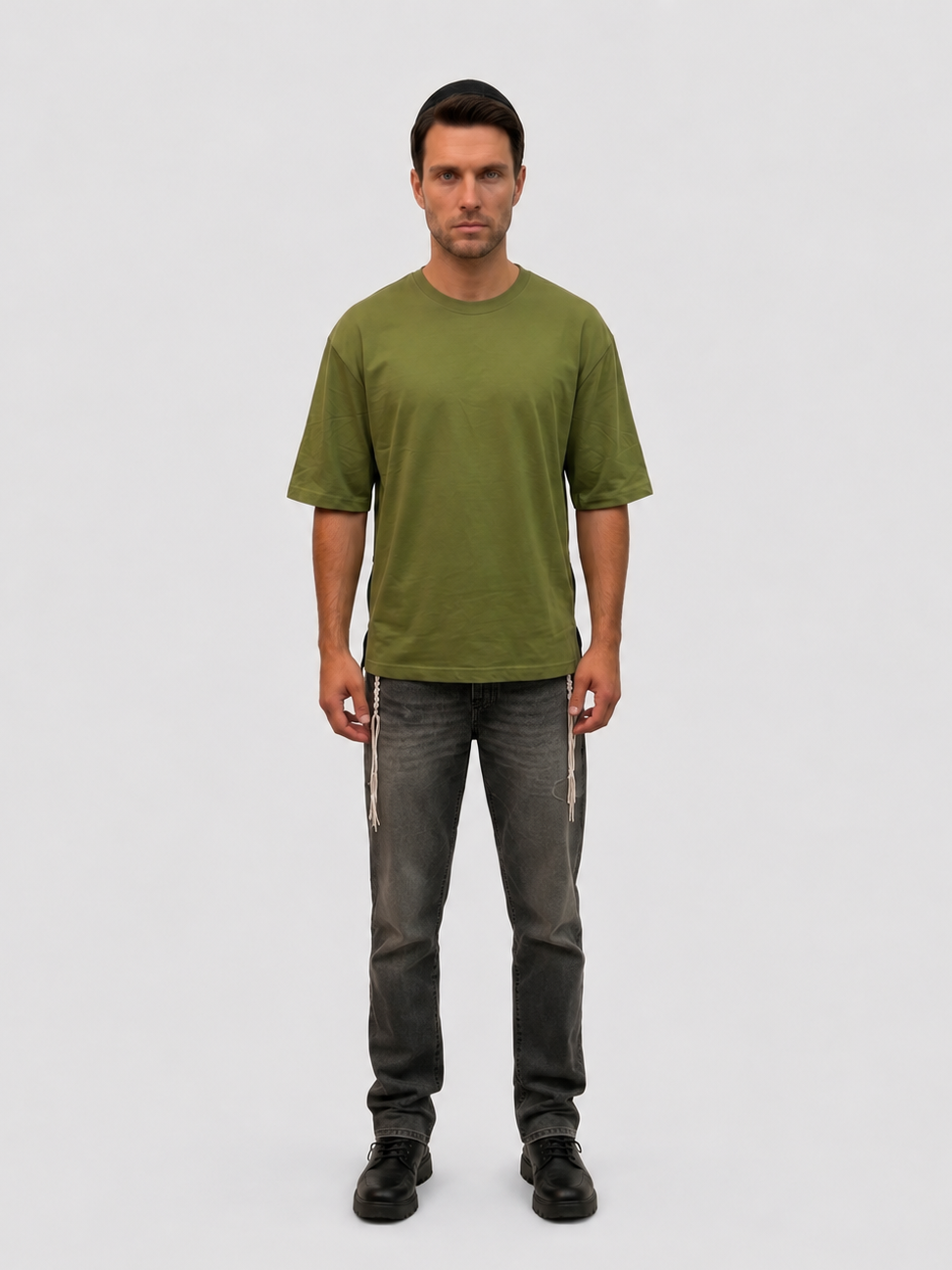 IN PROGRESS. Tzitzit T-Shirt — Army Green
