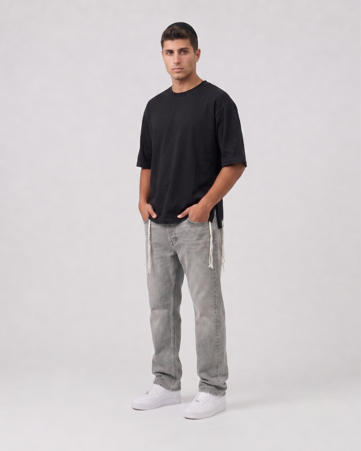 IN PROGRESS. Tzitzit T-Shirt — Black